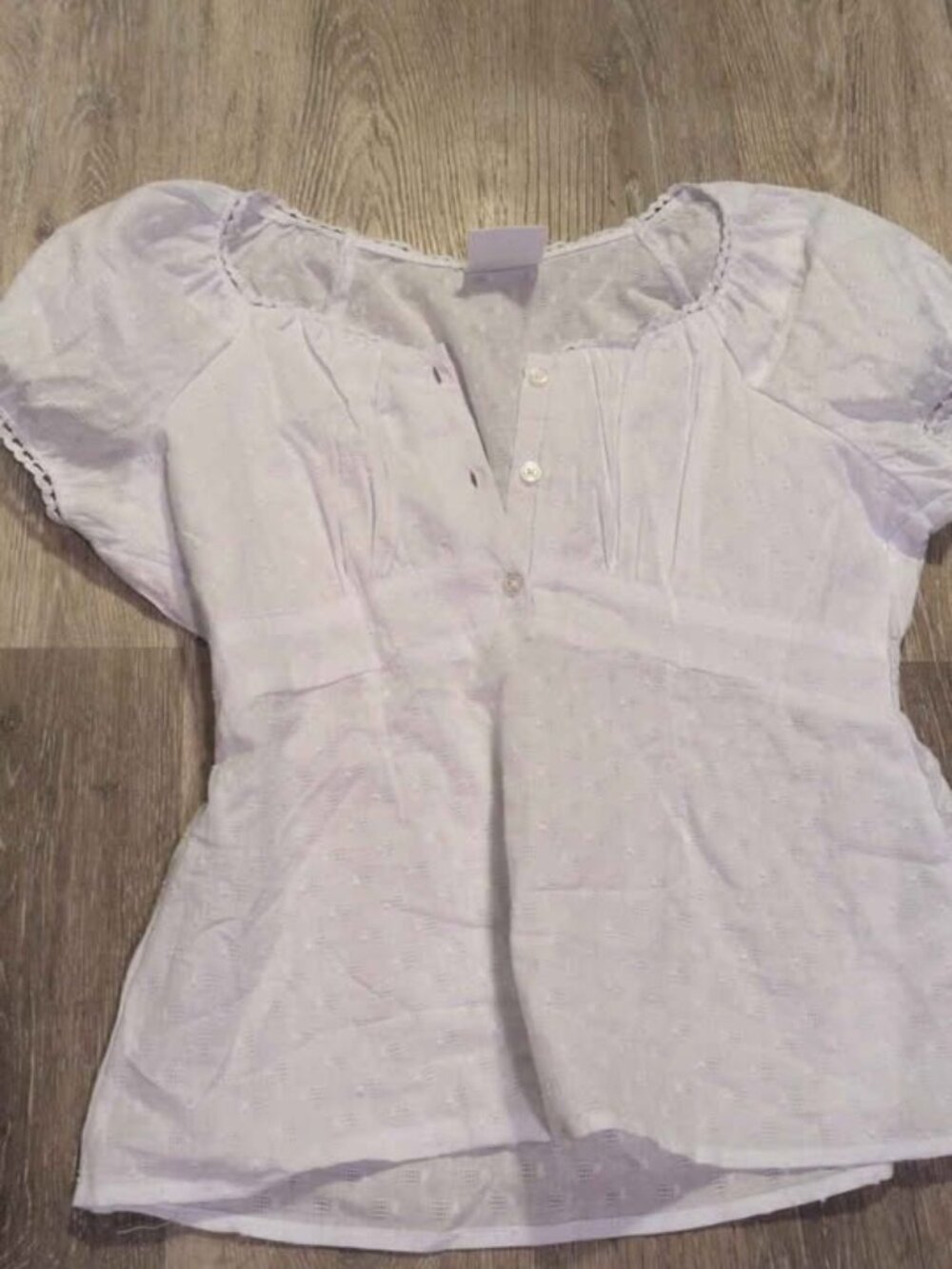 Pacsun White Blouse L 12 kids girls new